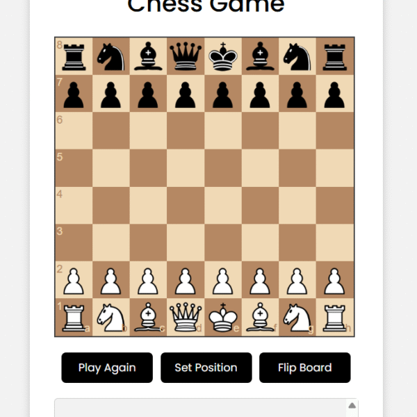 Chess Game: A Fully Functional Classic Game for Coders & Creators
