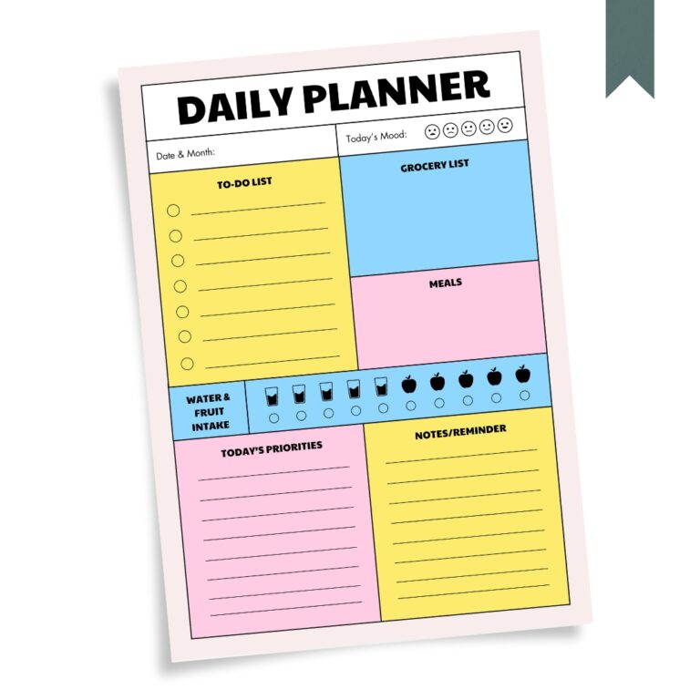 Bold & Bright Daily Planner